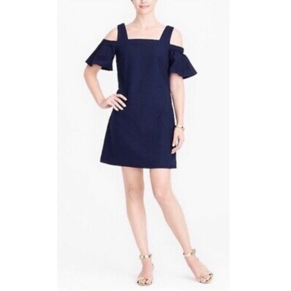 J. Crew Basketweave Textured Cold Shoulder…